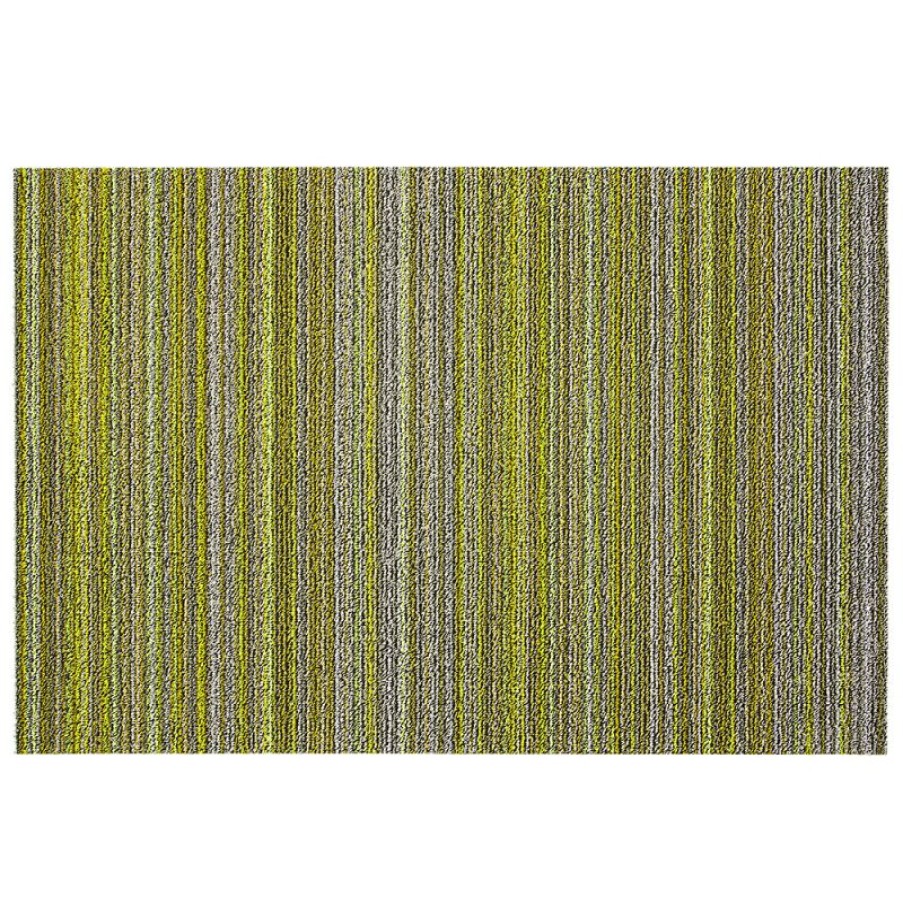 Furnishings * | Chilewich Skinny Stripe Indoor/Outdoor Doormat Citron Latest Fashion