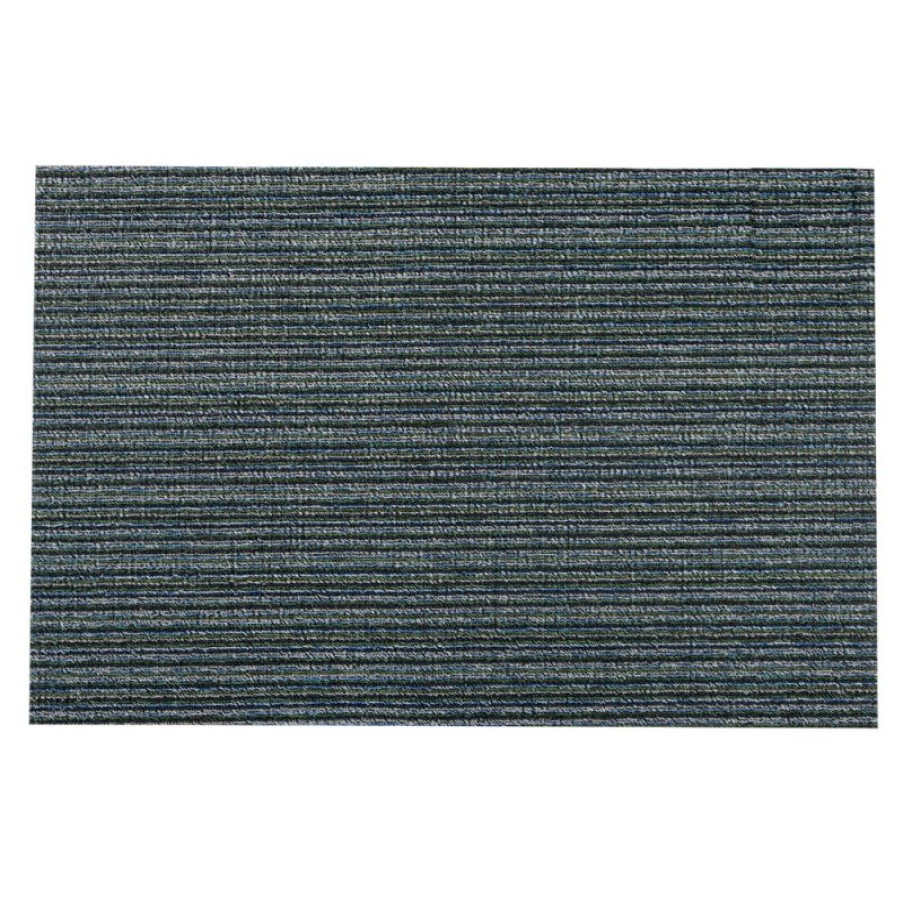 Furnishings * | Chilewich Skinny Stripe Indoor/Outdoor Mat Forest Cheaper