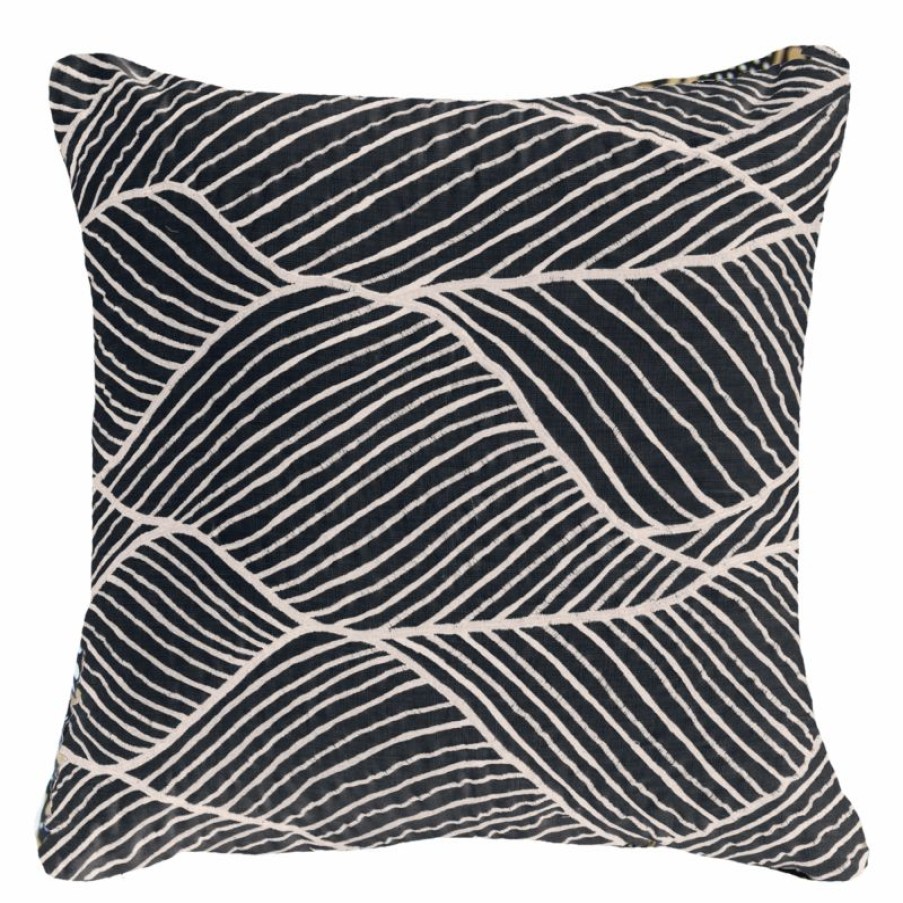 Furnishings * | Bandhini Rake Black Cushion 55X55Cm New Arrivals