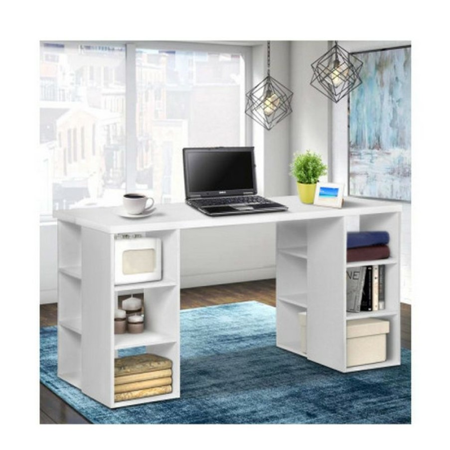 Furnishings * | Home Office Design 3 Level Bookshelf White Latest Fashion