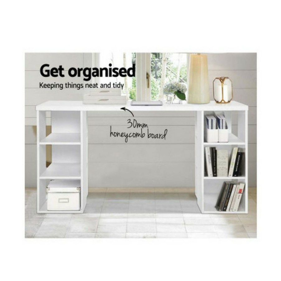 Furnishings * | Home Office Design 3 Level Bookshelf White Latest Fashion