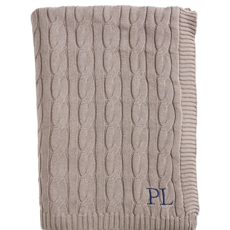 Furnishings * | Paloma Cable Throw Rug Sand 130X170Cm Less Expensive