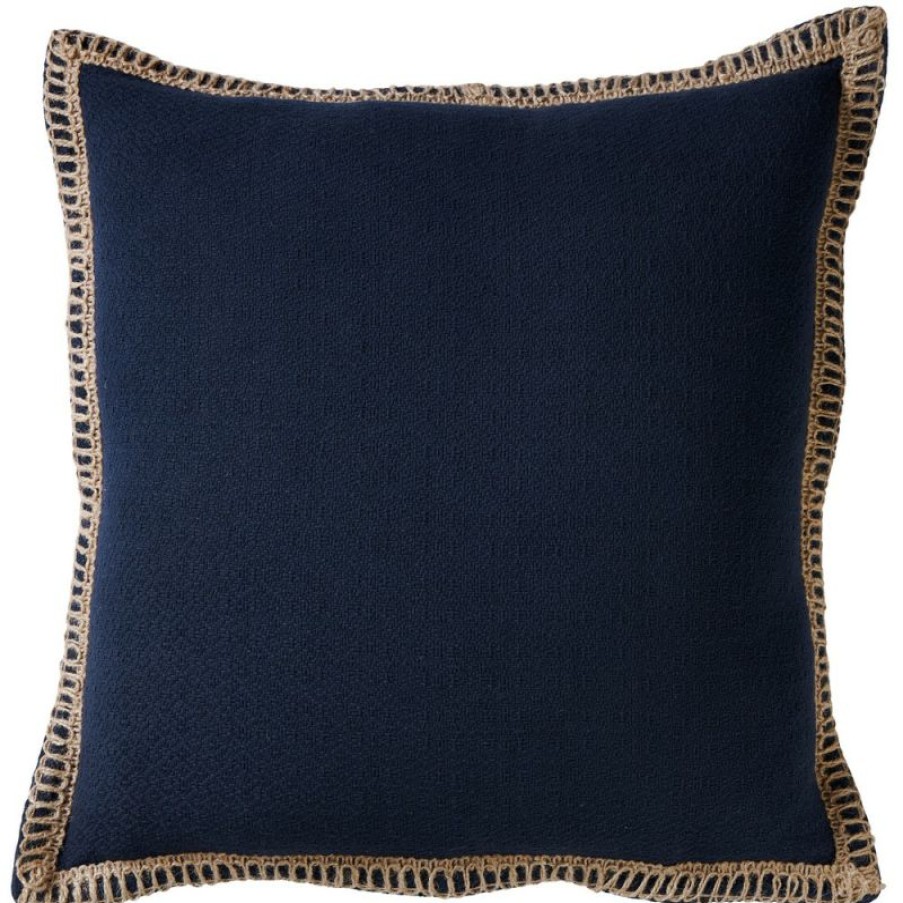 Furnishings * | Paloma Newport Navy Cushion 50X50Cm Online Store