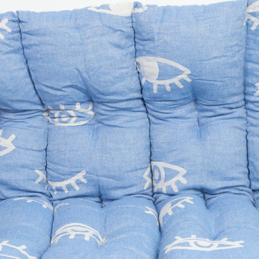 Furnishings * | Aelia Anna Pillow Mati Parl Blue 85X85Cm Promotion