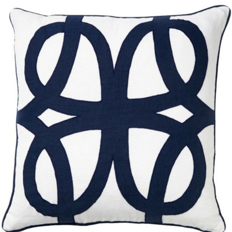 Furnishings * | Paloma Linen Thea Navy 50X50Cm Shop