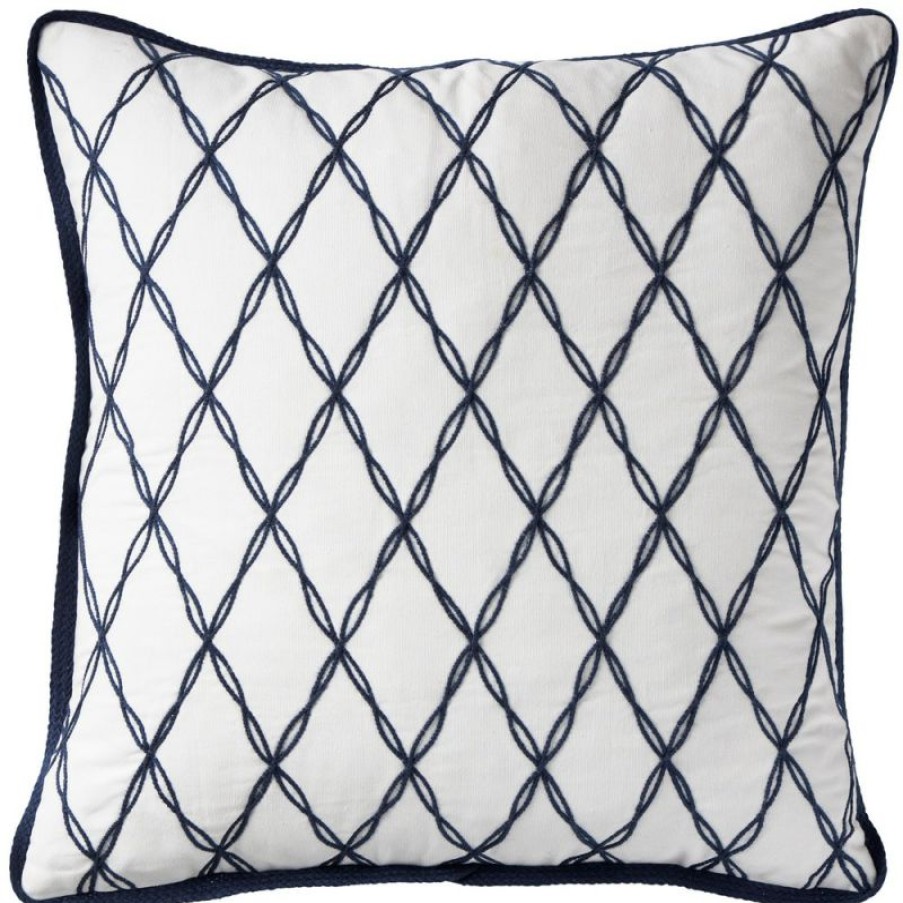 Furnishings * | Paloma Santorini Lattice Cushion 50X50Cm Affordable Price