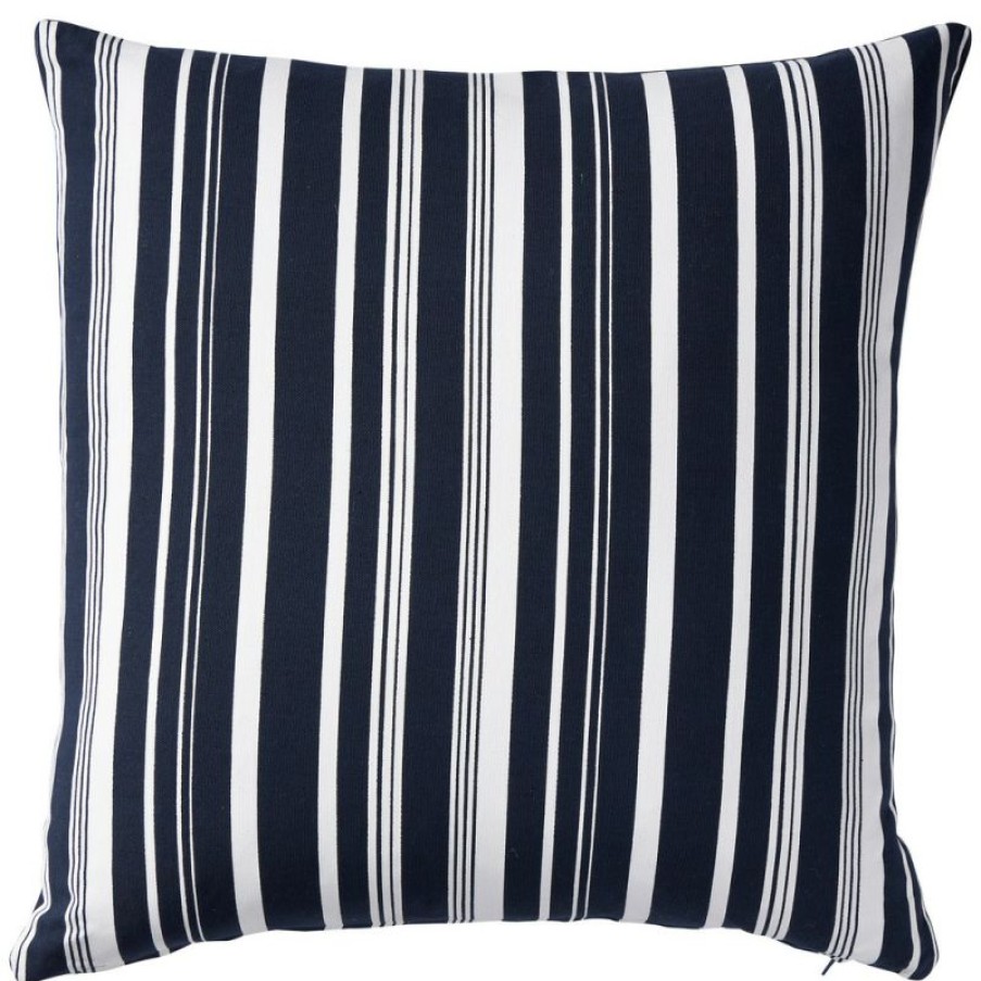 Furnishings * | Paloma Capri Stripes Cushion Navy & White 50X50Cm Promotion