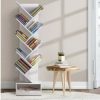 Furnishings * | Home Office Design Display Shelf 9-Shelf Bookshelf White Affordable Price