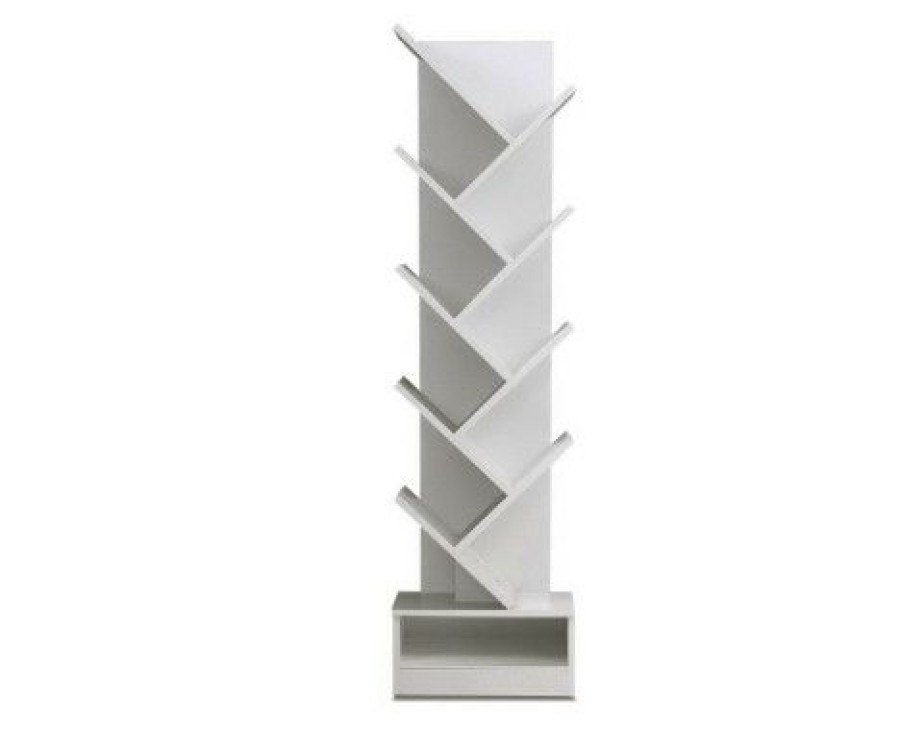 Furnishings * | Home Office Design Display Shelf 9-Shelf Bookshelf White Affordable Price