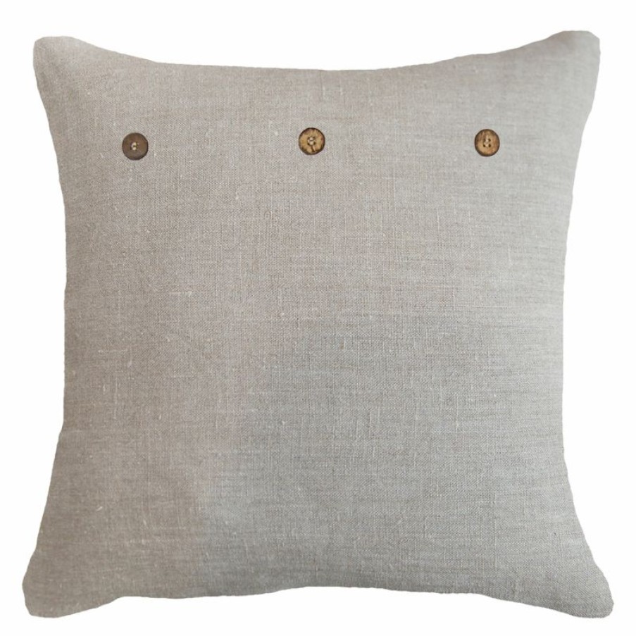 Furnishings * | Bandhini Ikat Lounge Cushion Cream Cushion 55X55Cm Promotion