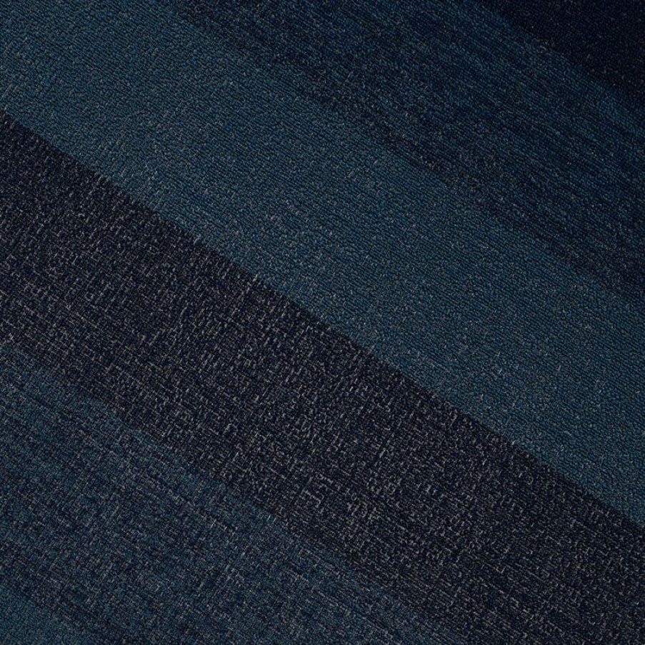 Furnishings * | Chilewich Skinny Stripe Shag Indoor/Outdoor Mat Blue At Low Price