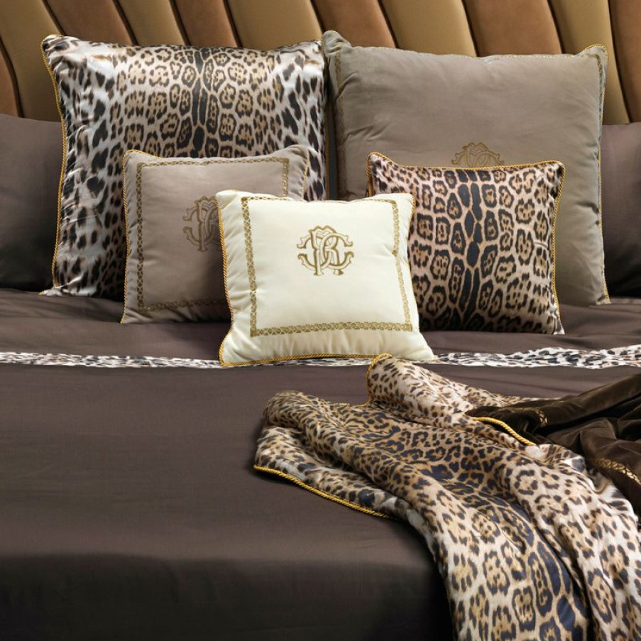 Furnishings * | Roberto Cavalli Venezia Cushion Beige 40X40Cm Nice Style