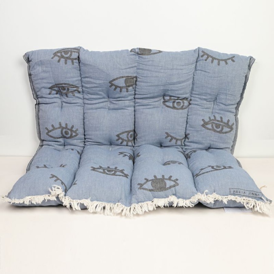 Furnishings * | Aelia Anna Pillow Mati Blue Jean 85X85Cm Cheaper