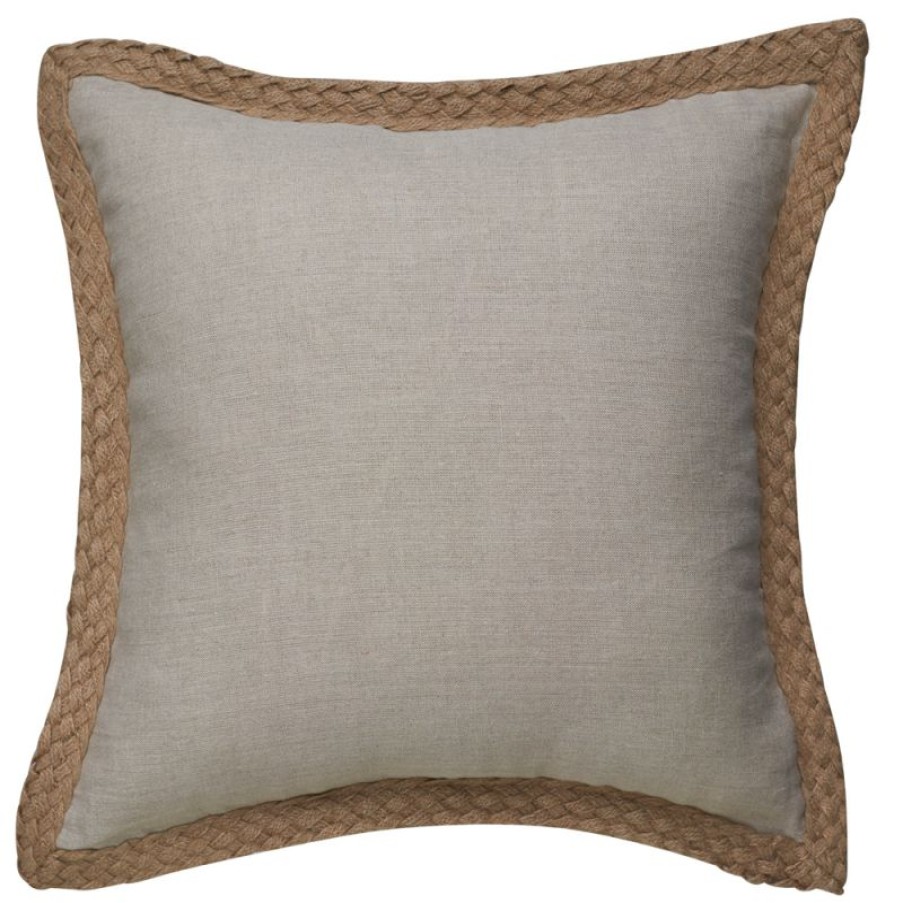 Furnishings * | Paloma Jute Linen Cushion Sand 50X50Cm Excellent