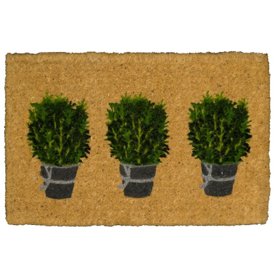 Furnishings * | Doormat Designs Rosemary Pots Mat Cut Price