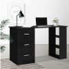 Furnishings * | Home Office Design Desk 120Cm Black Excellent