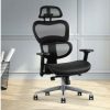 Furnishings * | Home Office Design Deluxe Mesh Chair Net High Back Black Excellent Quality