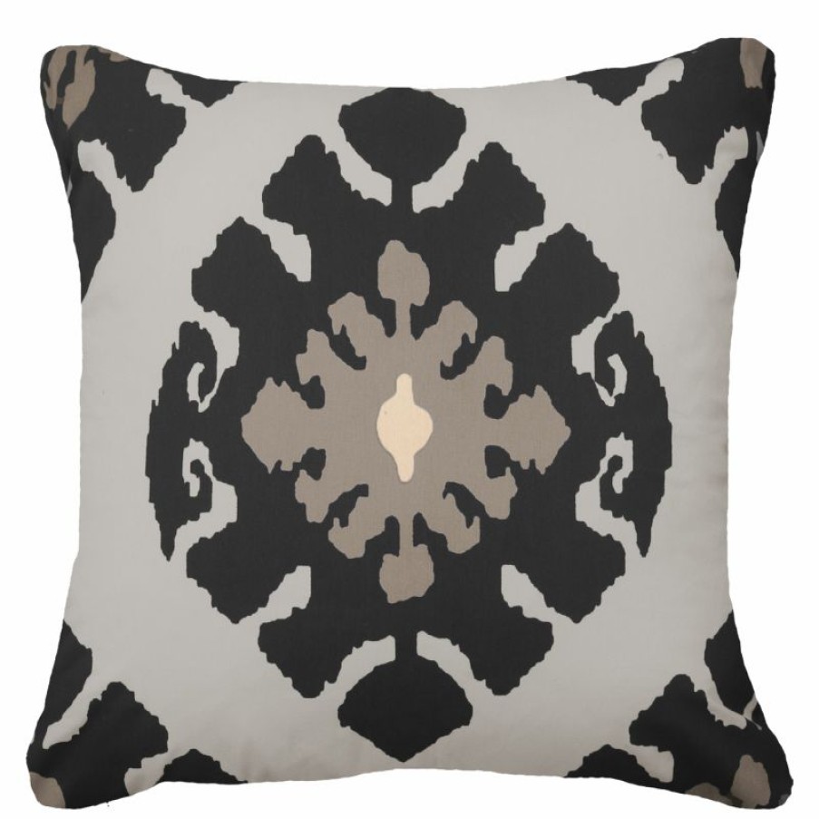 Furnishings * | Bandhini Inner Ikat Black Cushion 55X55Cm Cut Price