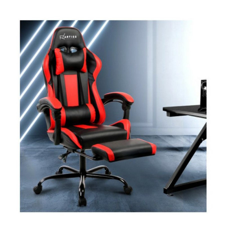 Furnishings * | Home Office Design Chair Black/Red Opening Sales