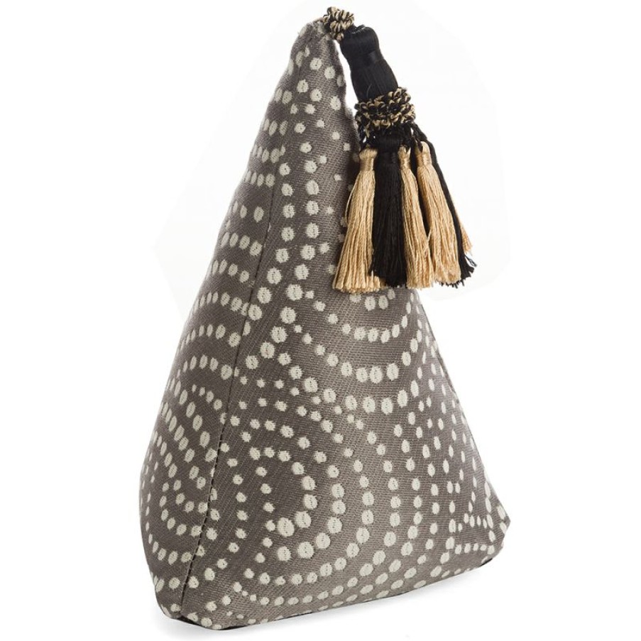 Furnishings * | Eastbourne Art Pyramid Doorstop Grey Swirl New Arrivals