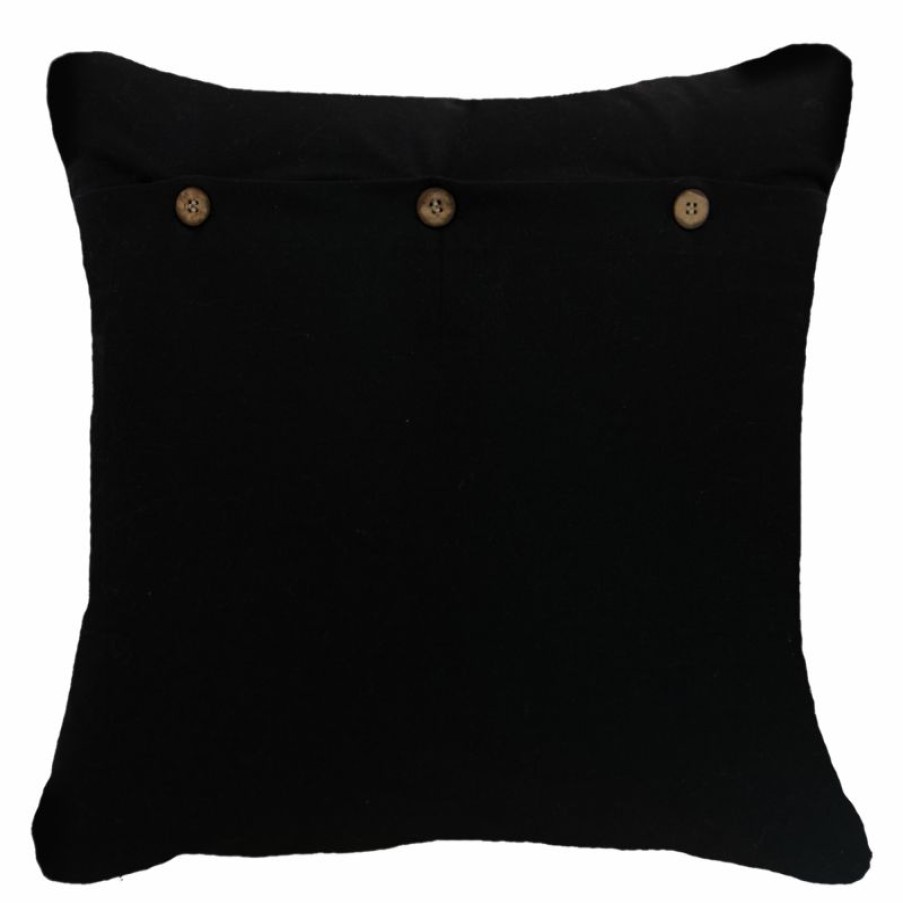 Furnishings * | Bandhini Dot Frame Black Cushion 55X55Cm Store