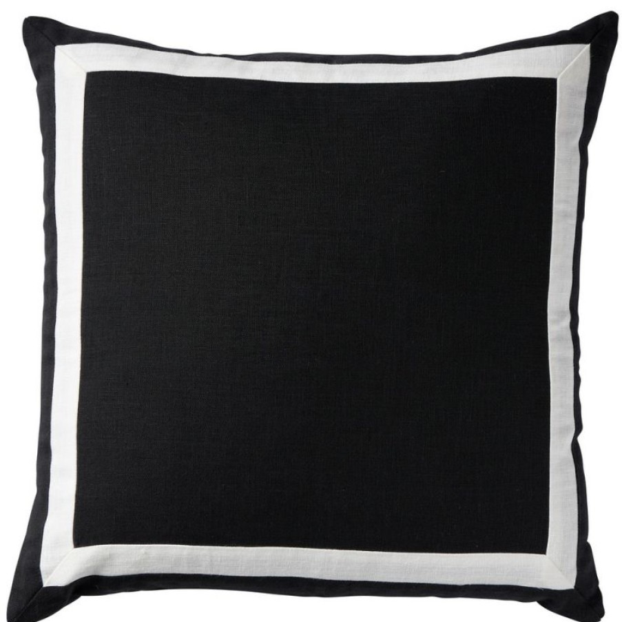 Furnishings * | Paloma Linen Florence Border Cushion 50X50Cm New Collections