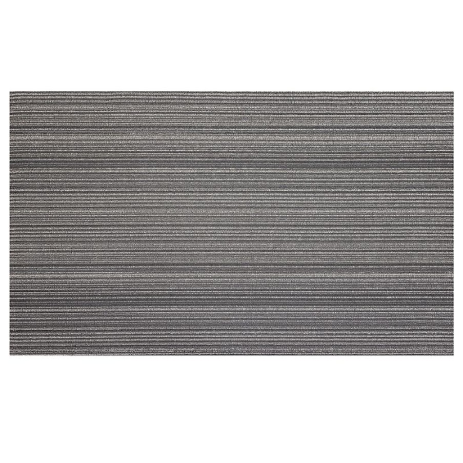 Furnishings * | Chilewich Skinny Stripe Shag Indoor/Outdoor Mat Shadow Promotions