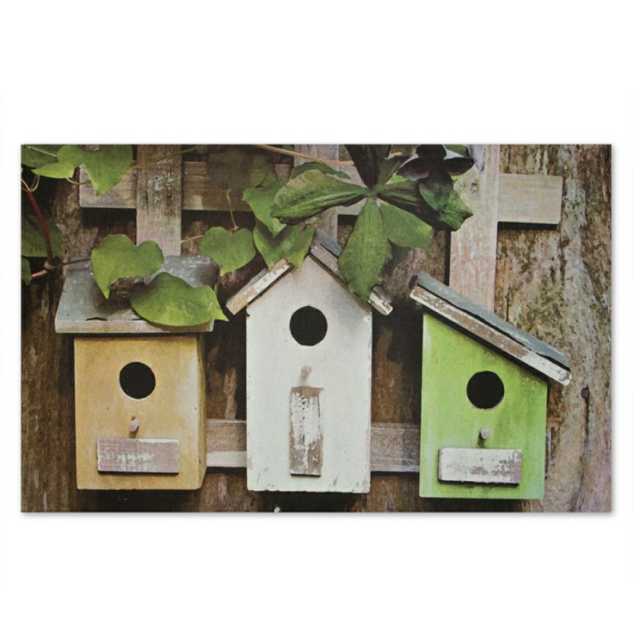 Furnishings * | Doormat Designs Bird Houses Doormat 76X46Cm Affordable Price