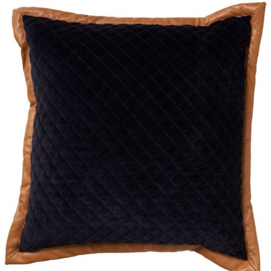 Furnishings * | Paloma Velvet Leather Quilt 50X50Cm Best Quality