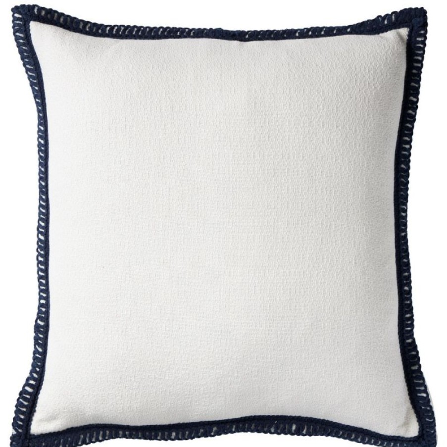 Furnishings * | Paloma Santorini Blanc Cushion 50X50Cm Cut Price