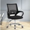 Furnishings * | Home Office Design Mesh Chair Mid Back Black Simple Drawing