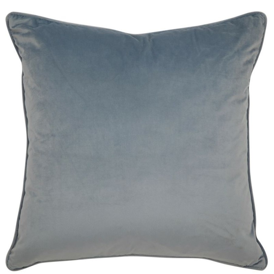 Furnishings * | Cafe Lighting Sasha Square Feather Cushion Dove Grey Cheaper