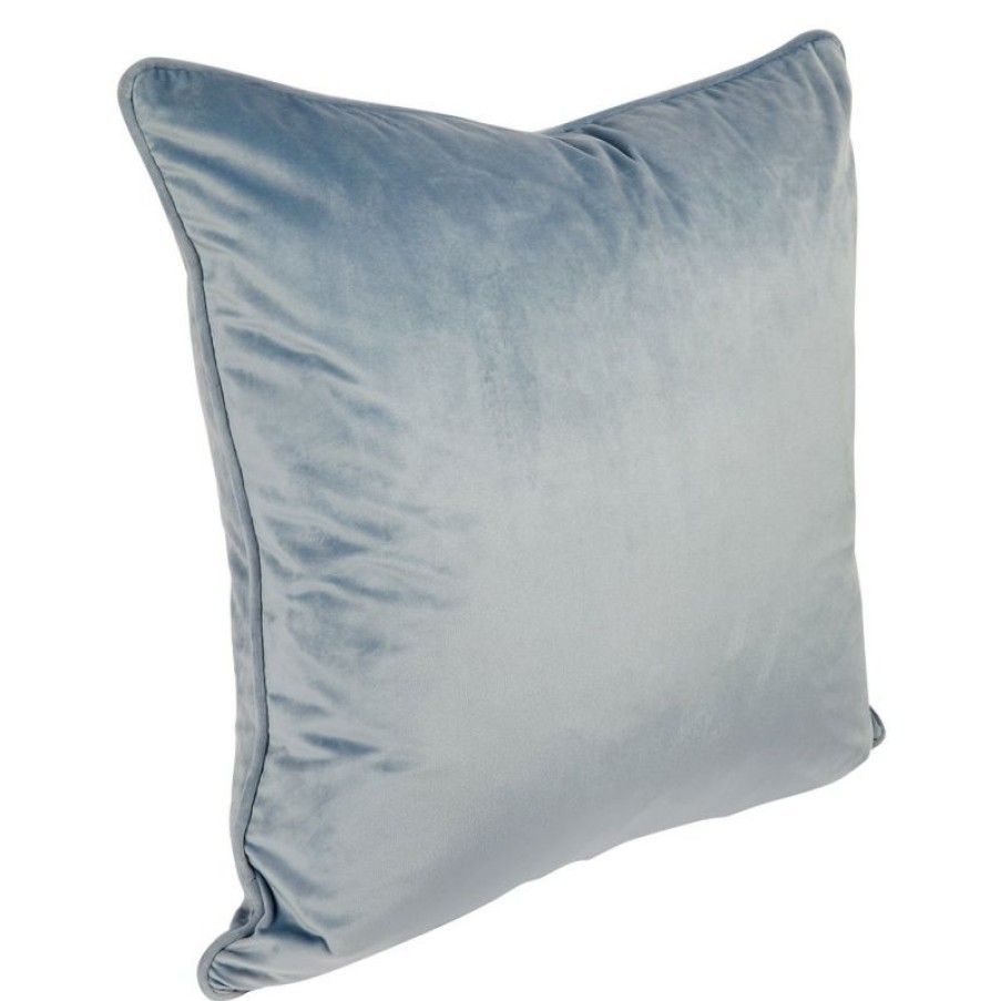 Furnishings * | Cafe Lighting Sasha Square Feather Cushion Dove Grey Cheaper