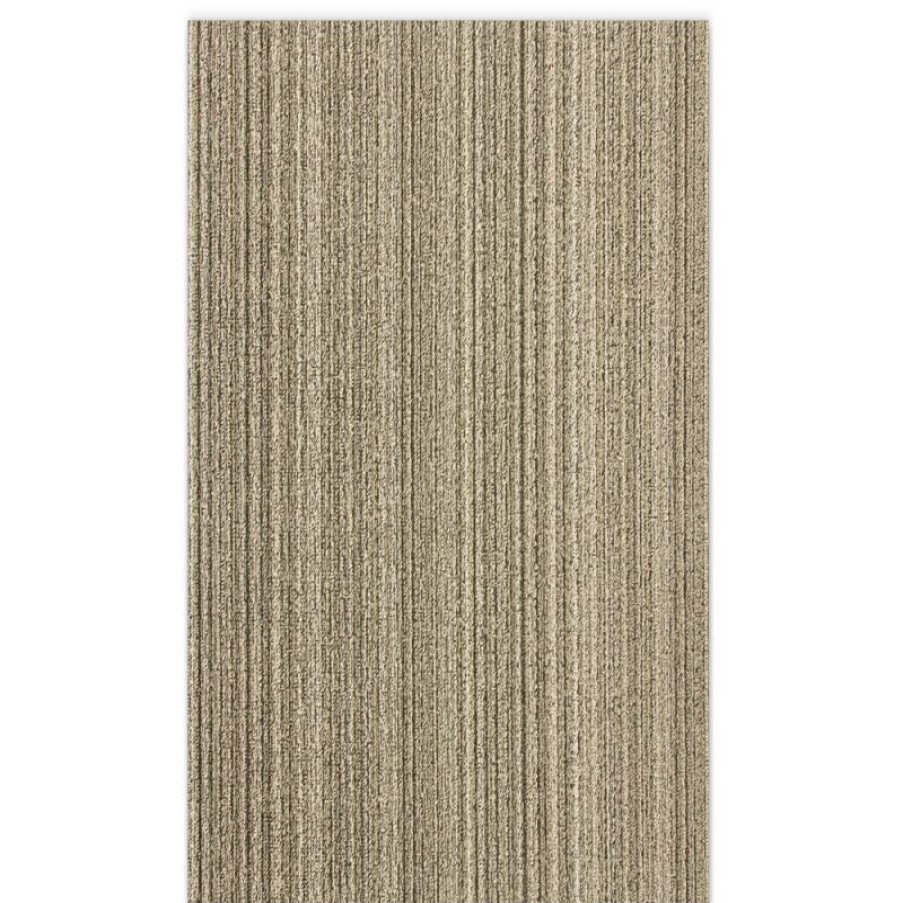 Furnishings * | Chilewich Skinny Stripe Shag Indoor/Outdoor Mat Birch Less Expensive