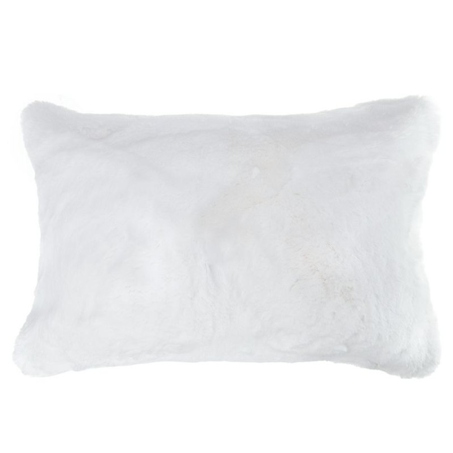 Furnishings * | Evelyne Prelonge Faux Fur Cushion White 40X60Cm Excellent