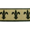 Furnishings * | Doormat Designs Fleur De Lys French Doormat Affordable Price