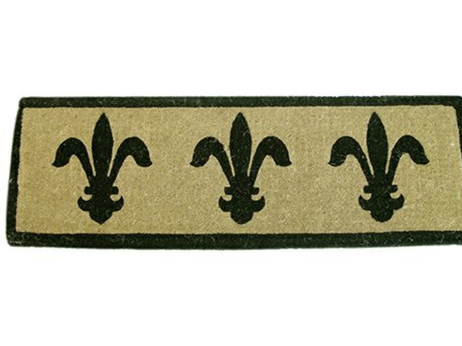 Furnishings * | Doormat Designs Fleur De Lys French Doormat Affordable Price