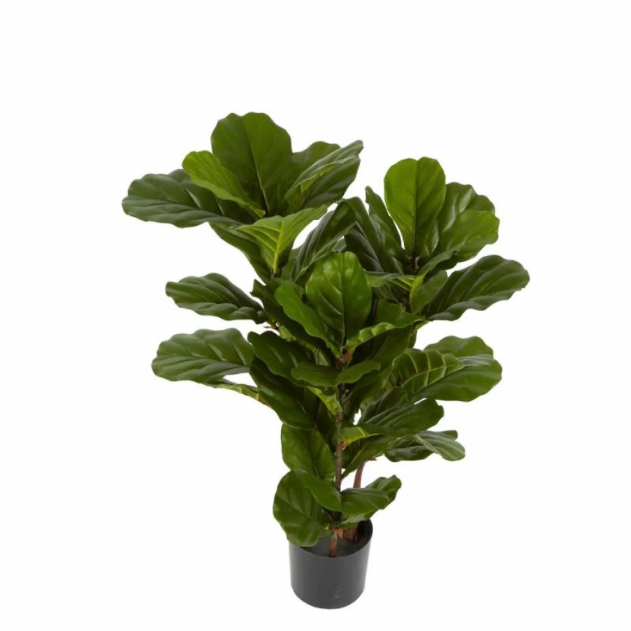 Decoration * | Florabelle Fiddle Leaf Fig Tree 93Cm W/45 Leaves Promotions