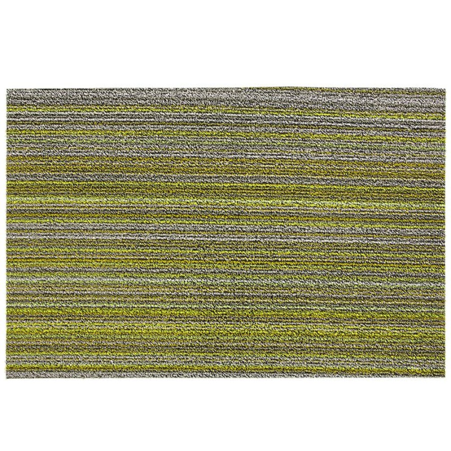 Furnishings * | Chilewich Skinny Stripe Indoor/Outdoor Mat Citron On Sale