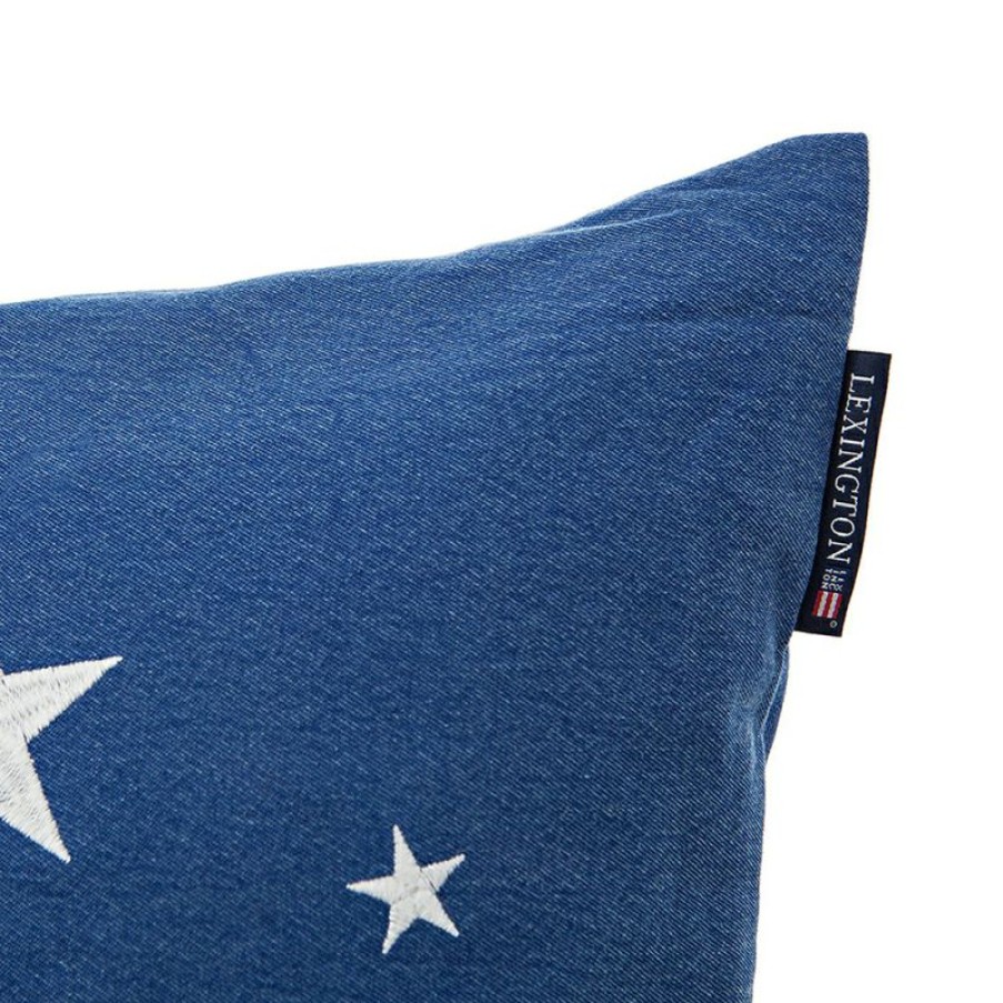 Furnishings * | Lexington Stars Sham Cushion Blue Denim & White 50X50Cm New Collections