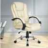 Furnishings * | Home Office Design Desk Chair Pu Beige Cut Price