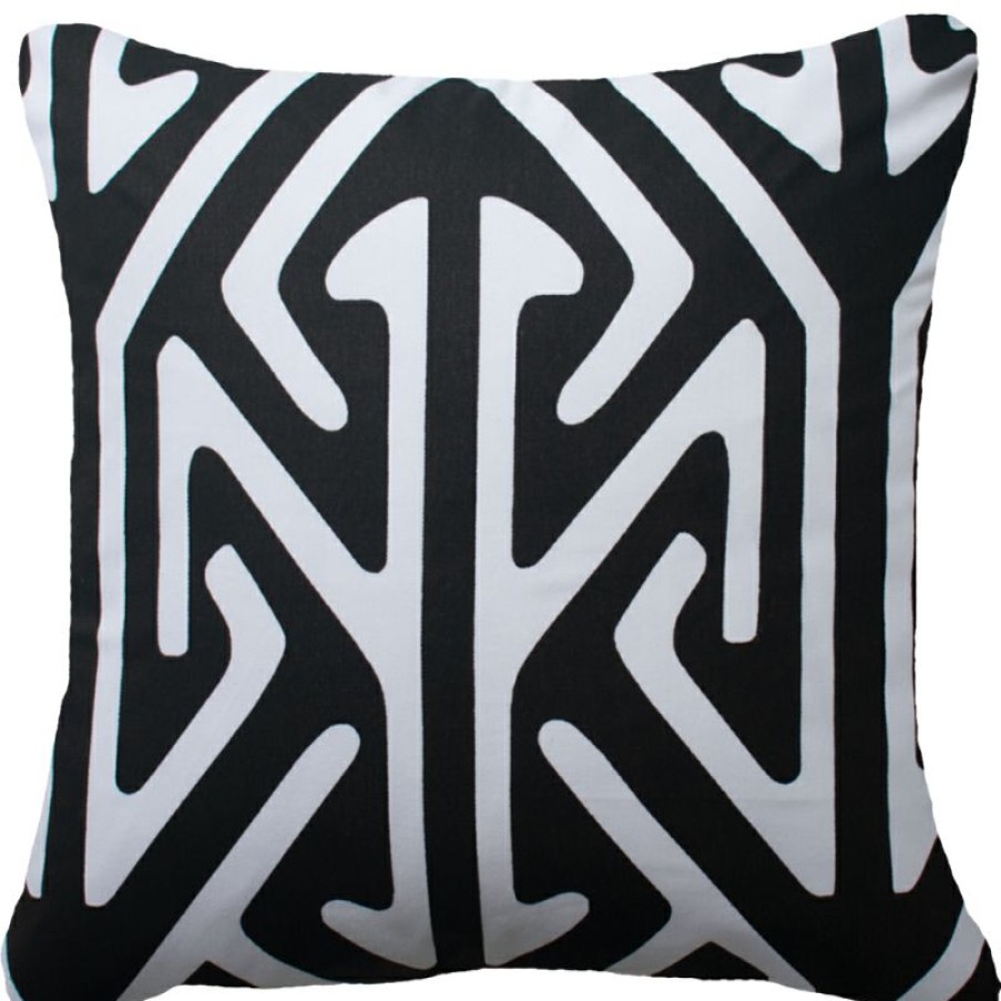 Furnishings * | Bandhini Arrow Head Screen Black Cushion 55X55Cm Fascinating Model