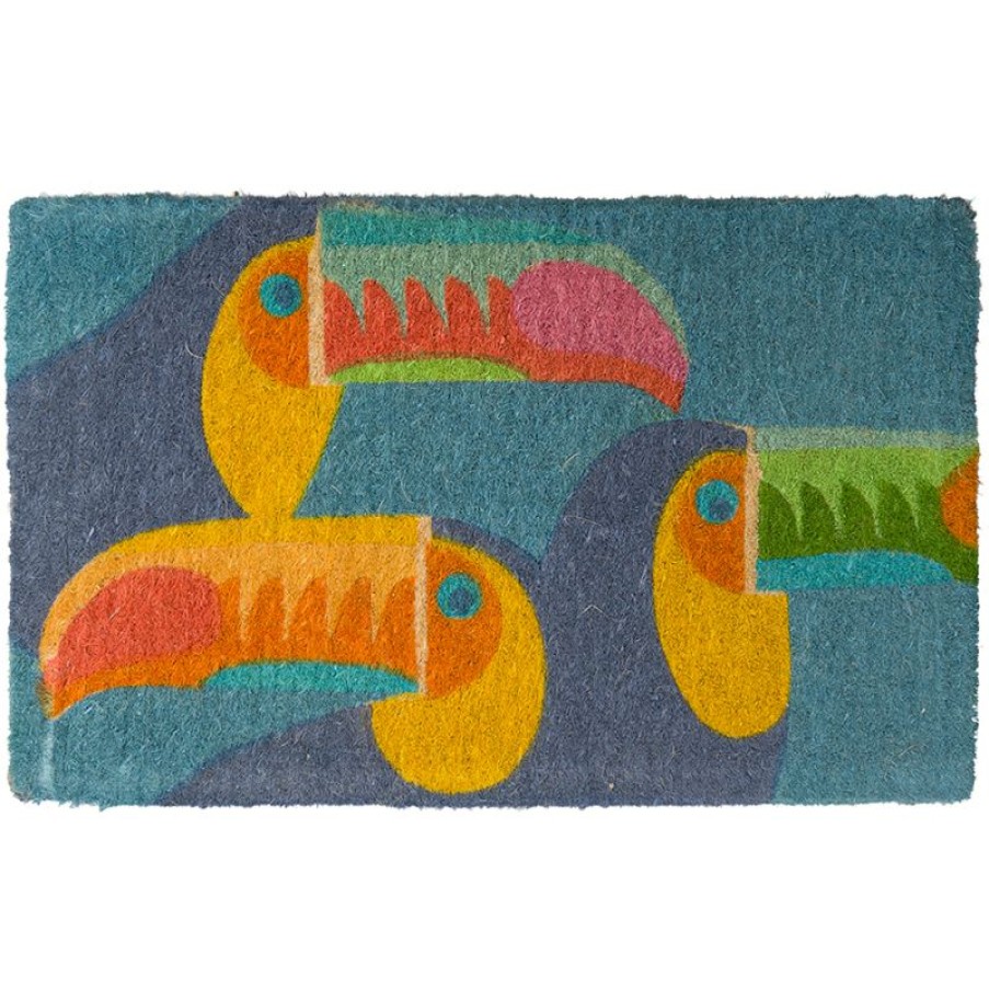 Furnishings * | Doormat Designs Toucans Natural Coir Door Mat Latest Fashion